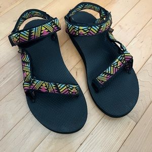 Teva sandals.